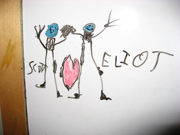 Lately he has been keen to depict the family and our love for each other.